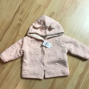 6-12 month Baby Gap Sherpa lined sweater